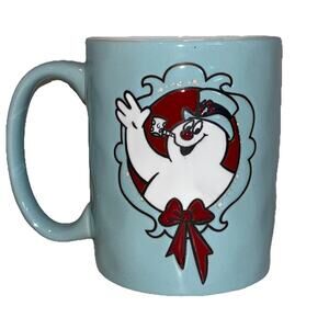 Frosty The Snowman Blue Holiday Coffee Tea Mug Silver Buffalo 17 oz NEW